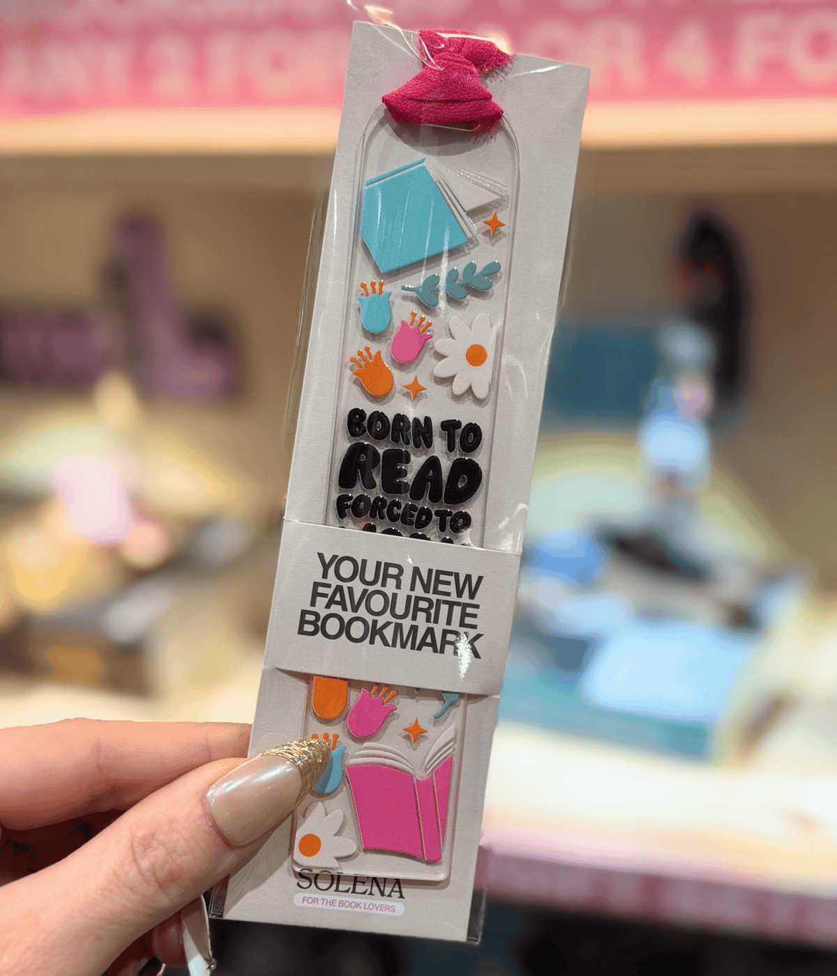 BORN TO READ FORCED TO WORK BOOKMARK