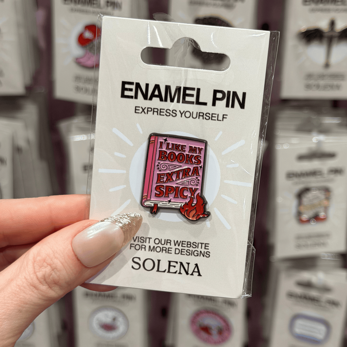 I LIKE MY BOOKS SPICY PIN