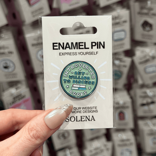 INTROVERTED BUT WILL DISCUSS BOOKS PIN
