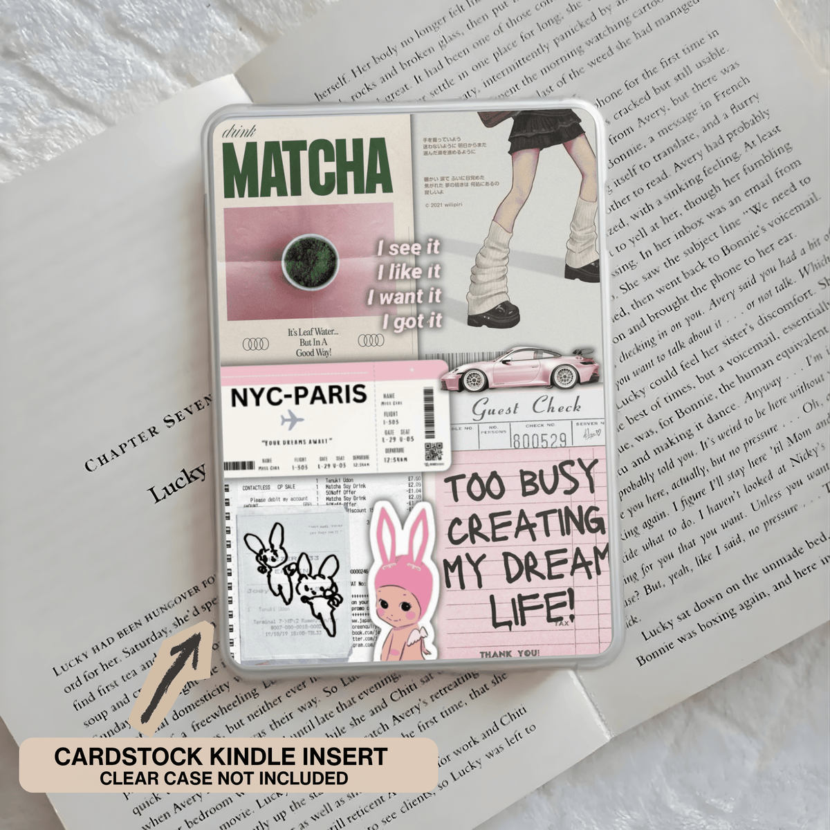 MATCHA GIRLIE KINDLE INSERT