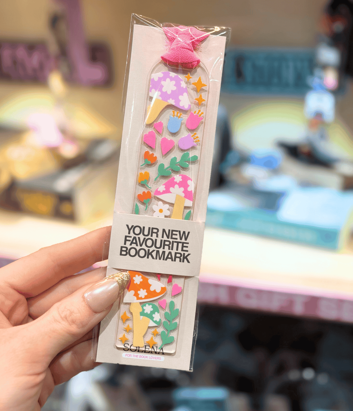 CUTESY MUSHROOMS BOOKMARK