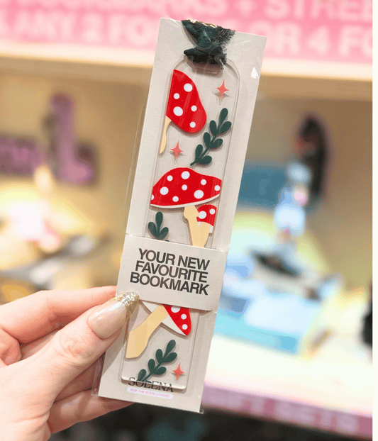 COTTAGE MUSHROOMS BOOKMARK