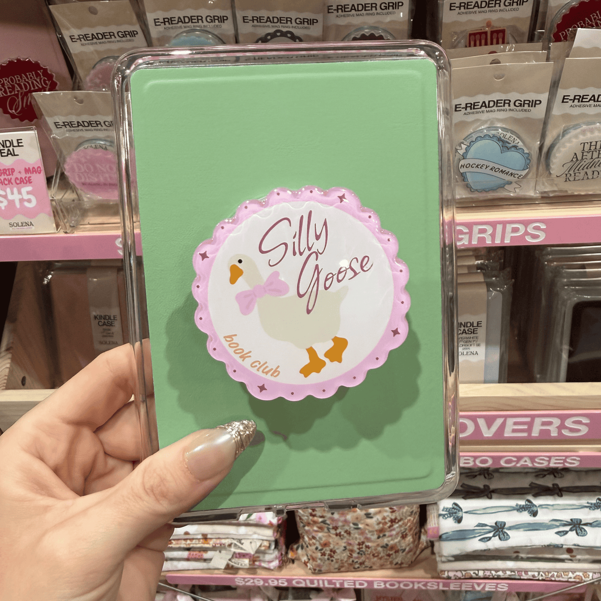 SILLY GOOSE E-READER GRIP